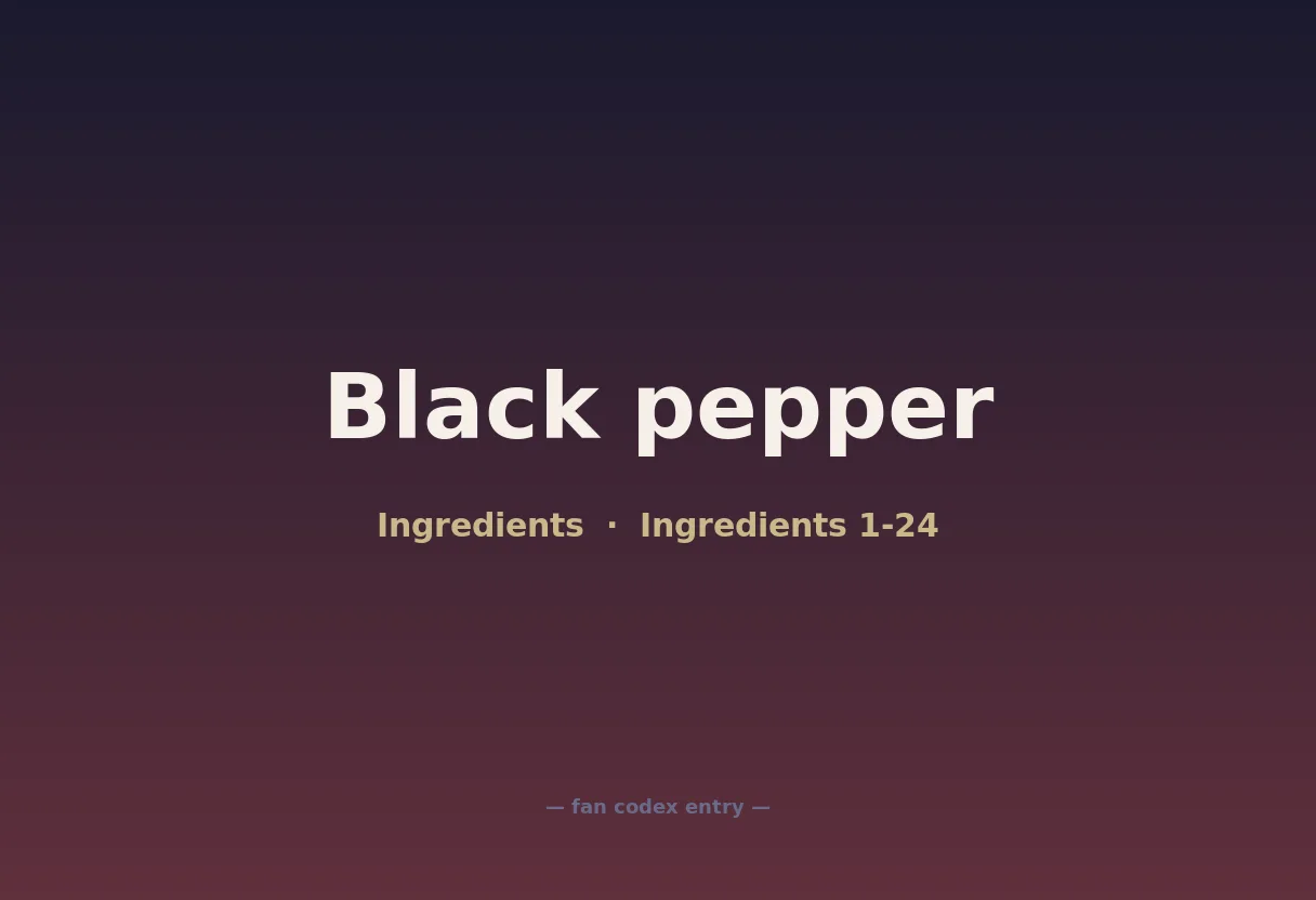 Black pepper