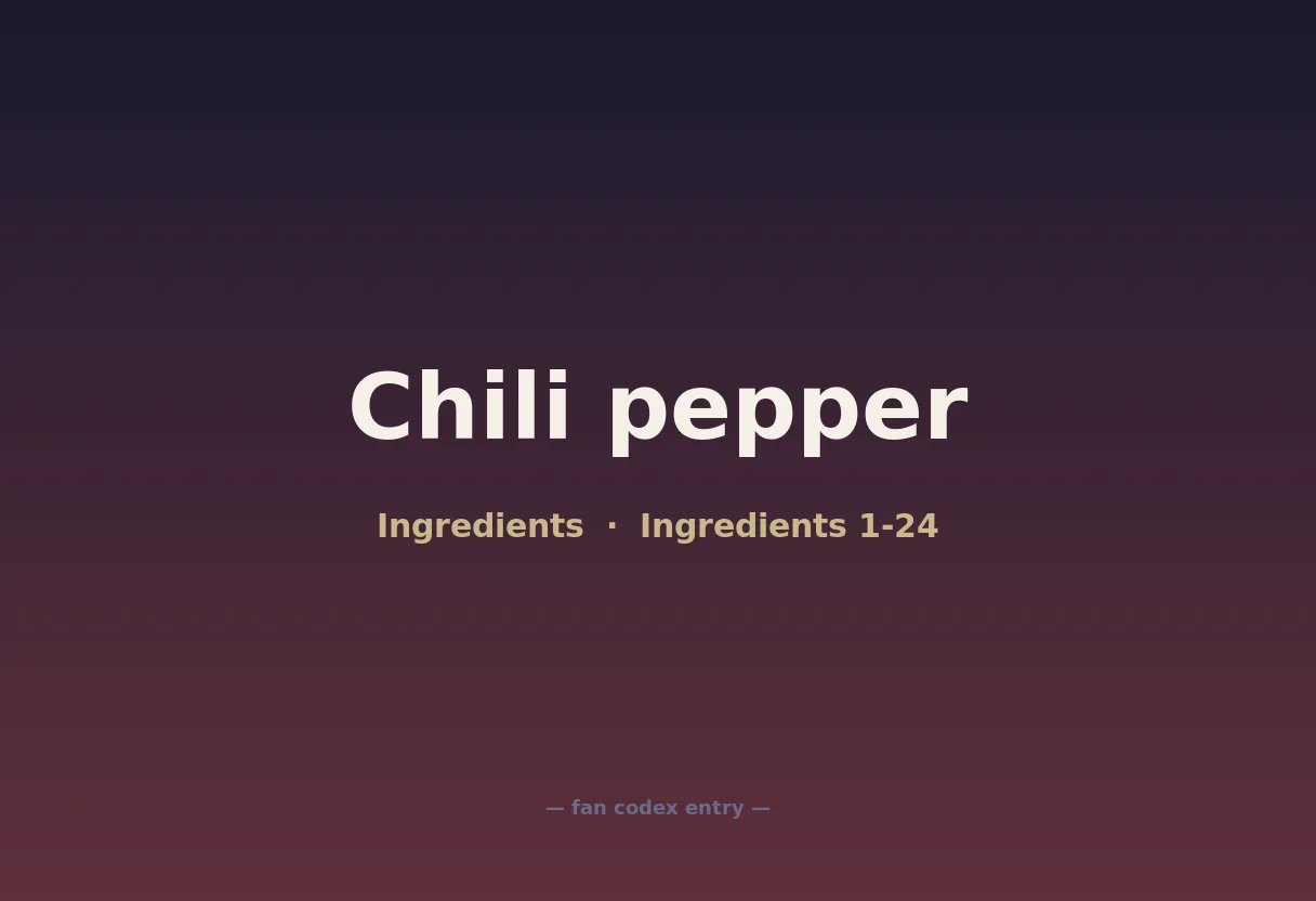 Chili pepper