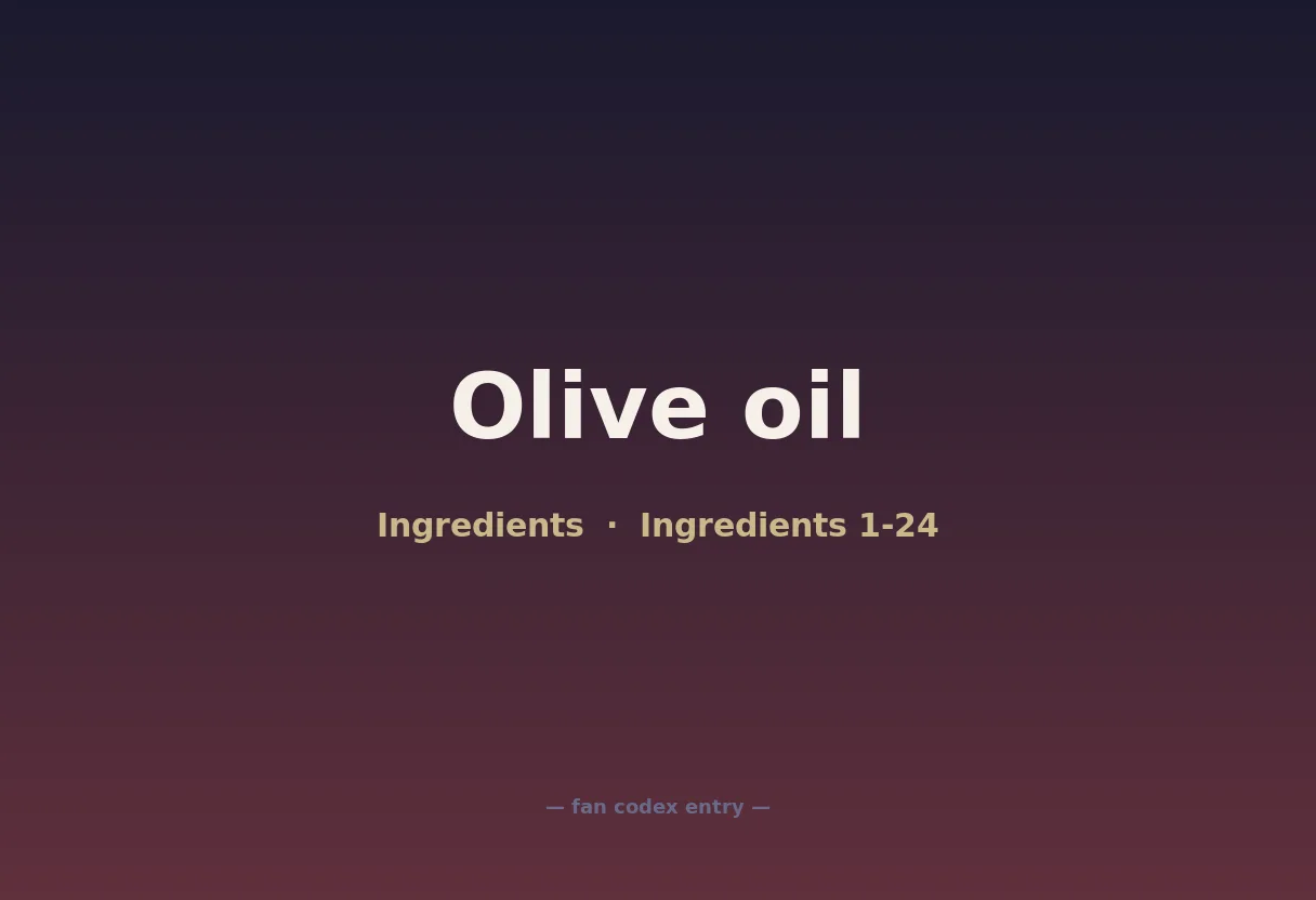 Olive oil