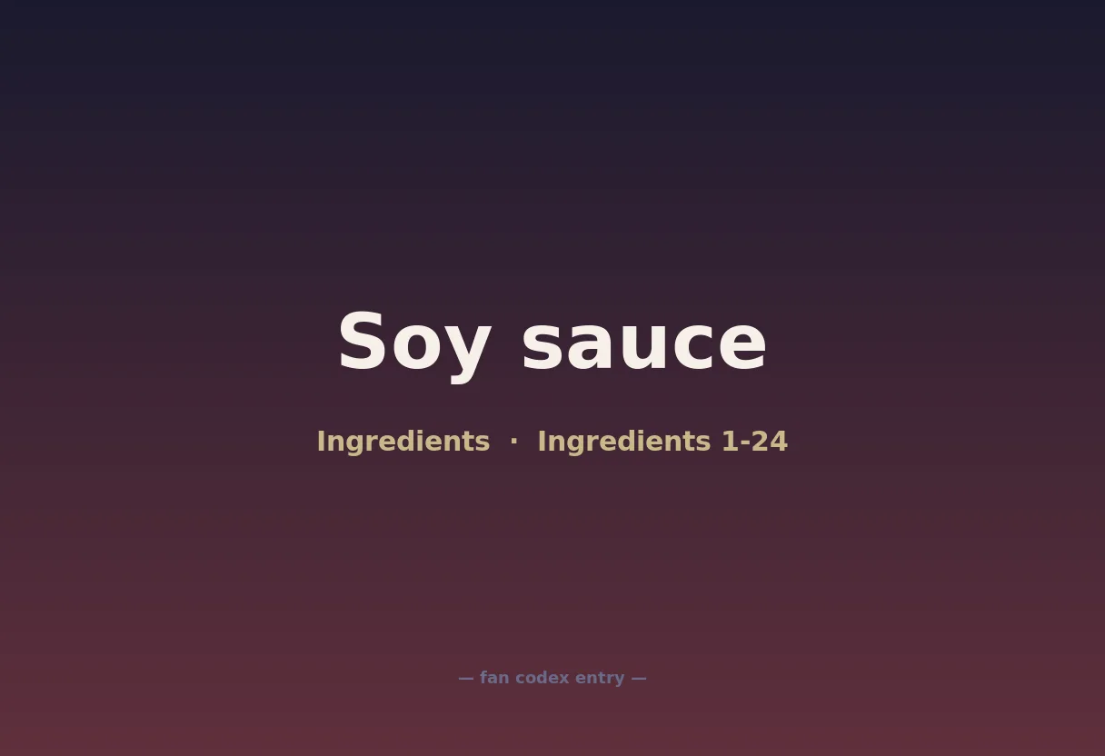 Soy sauce