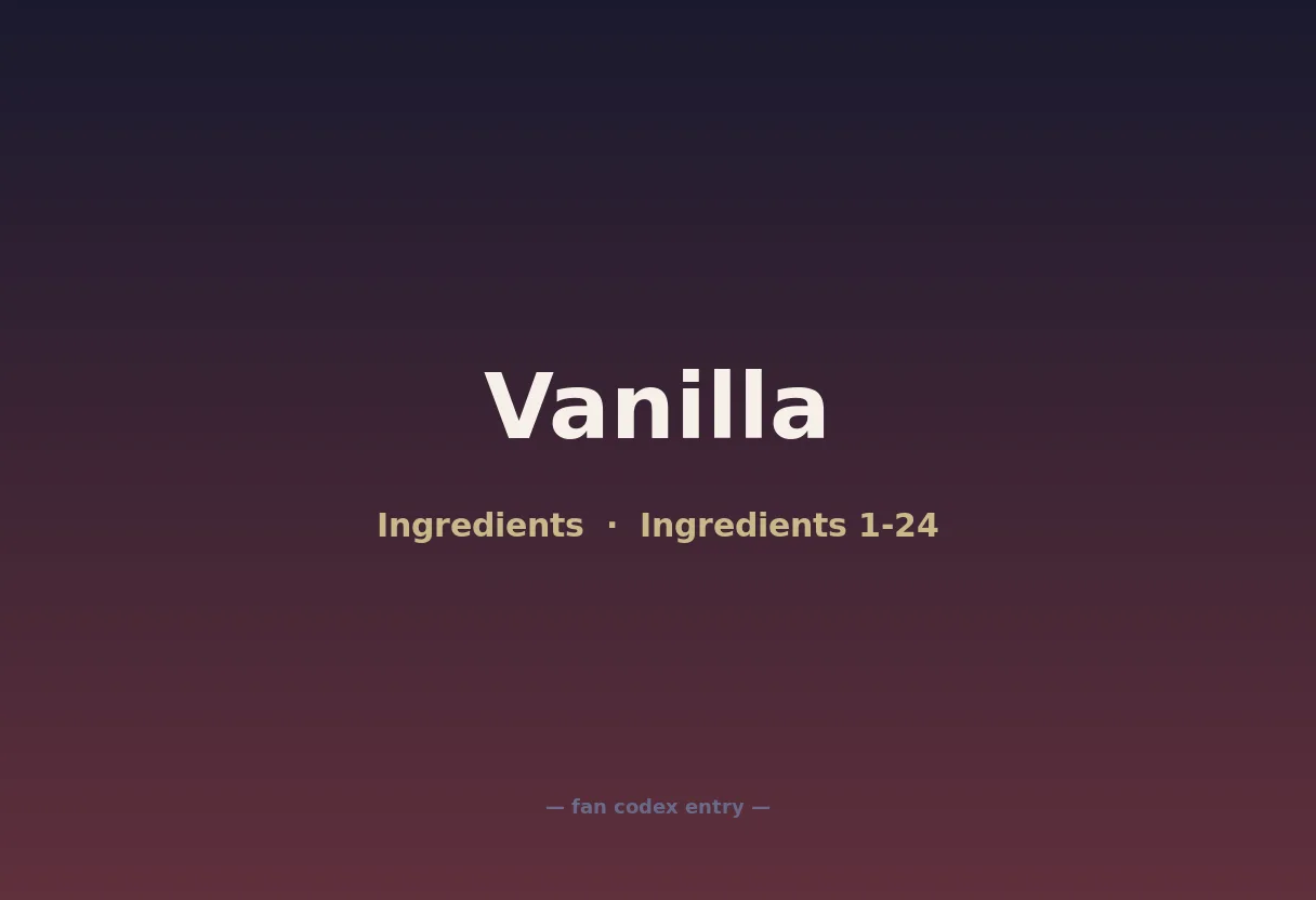 Vanilla