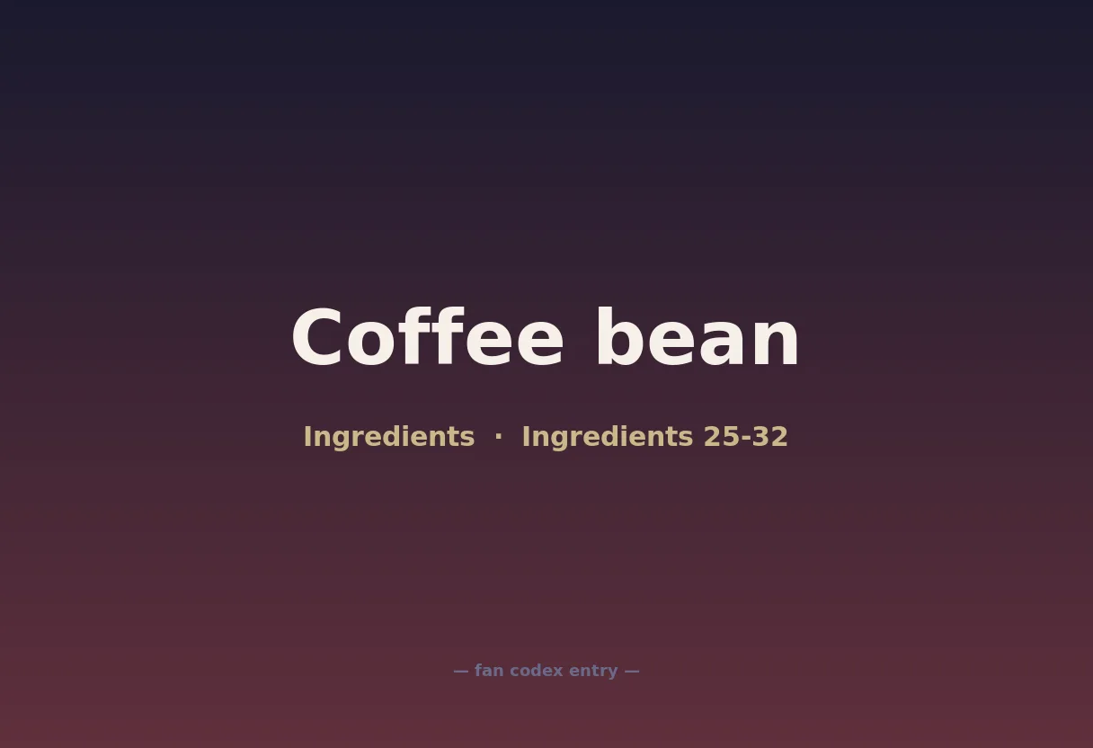 Coffee bean
