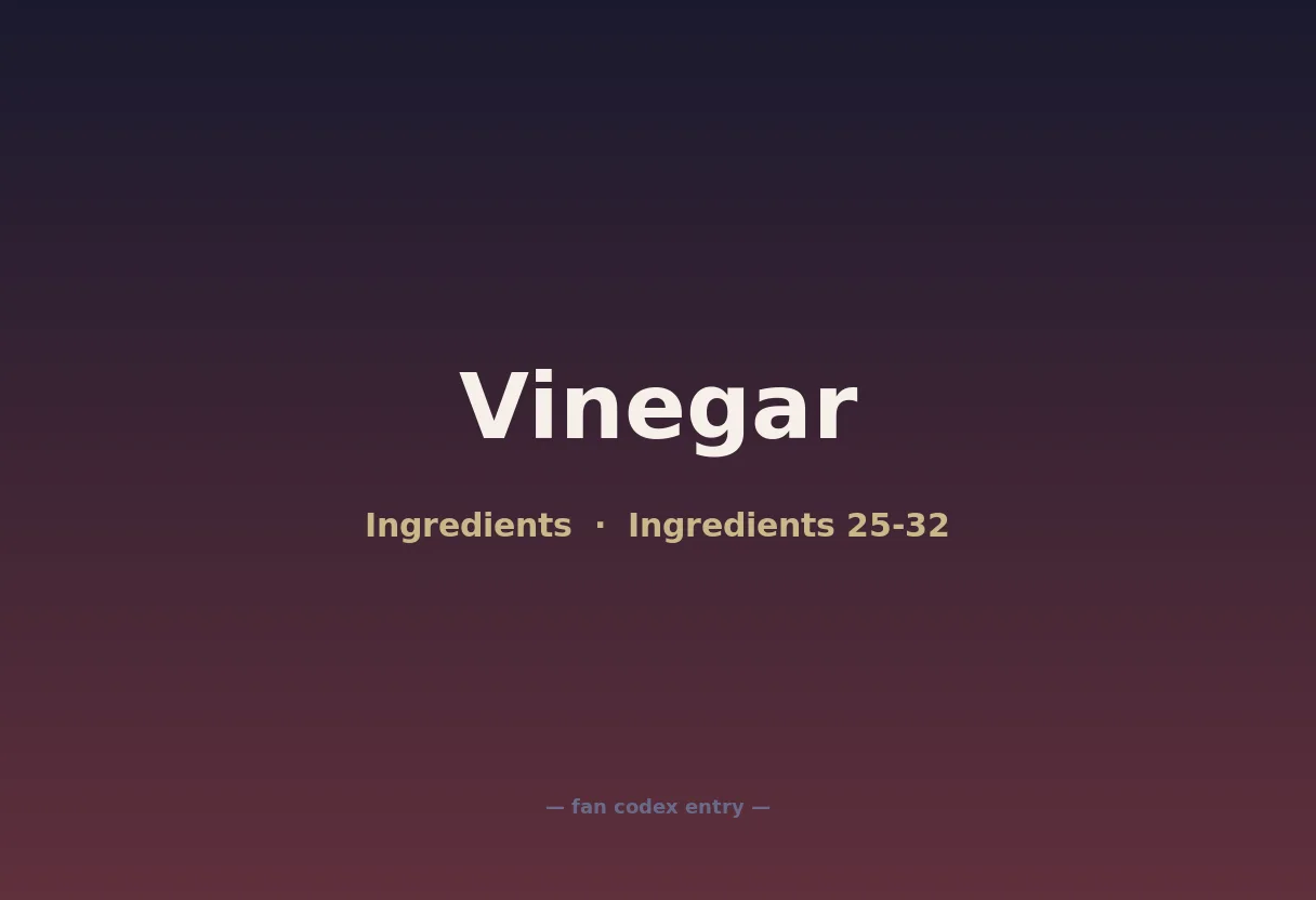 Vinegar